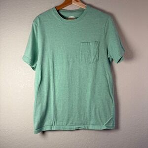 Lucky Brand Sunset Wash Pocket‎ T-Shirt Mens Short Sleeve Green